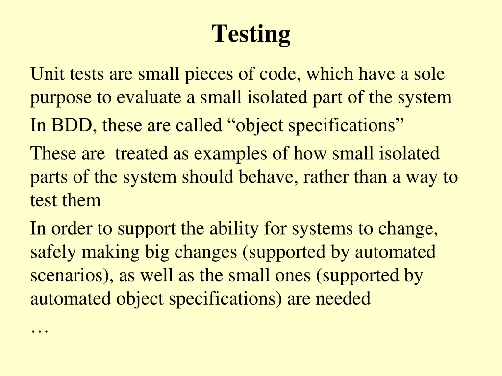 testing