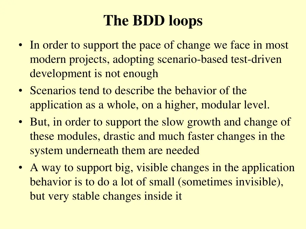 the bdd loops 1