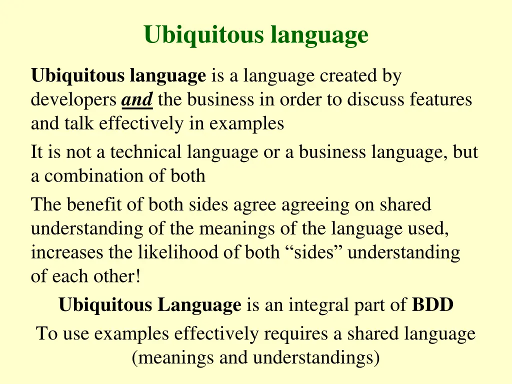 ubiquitous language 1