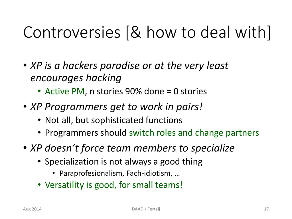 controversies how to deal with