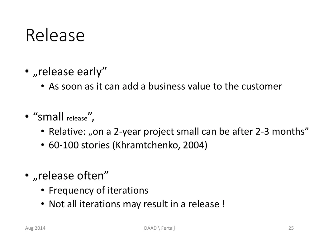 release