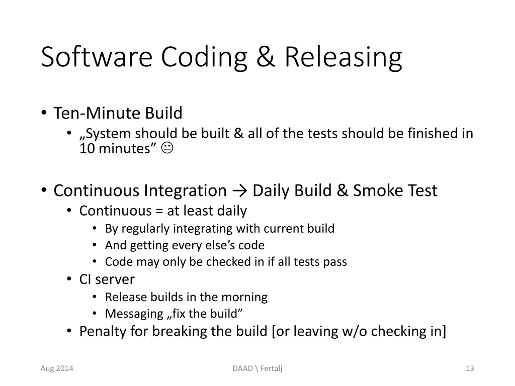 software coding releasing