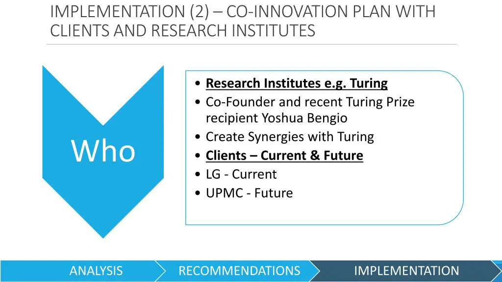 implementation 2 co innovation plan with clients