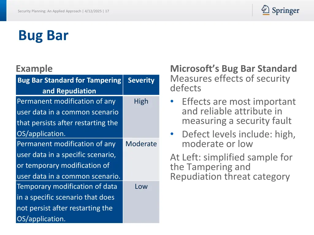 security planning an applied approach 4 12 2025 17