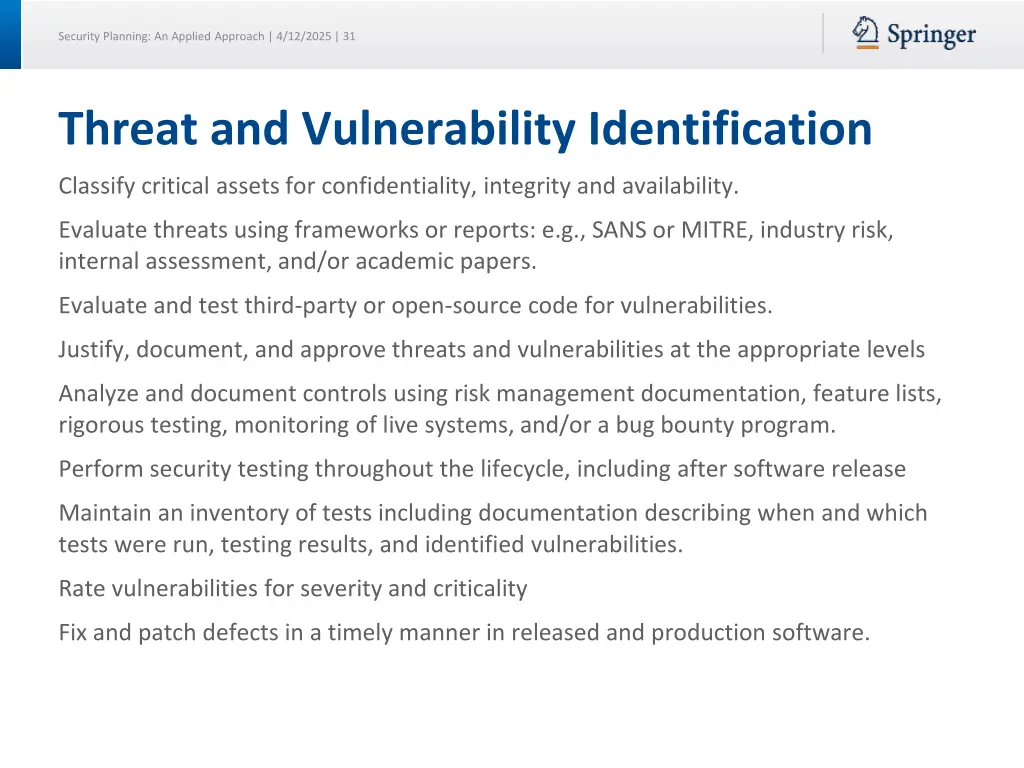 security planning an applied approach 4 12 2025 31