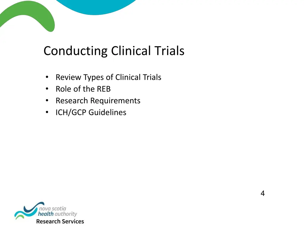 conducting clinical trials