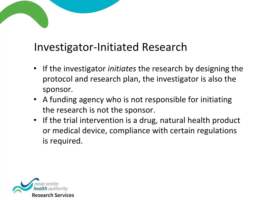 investigator initiated research