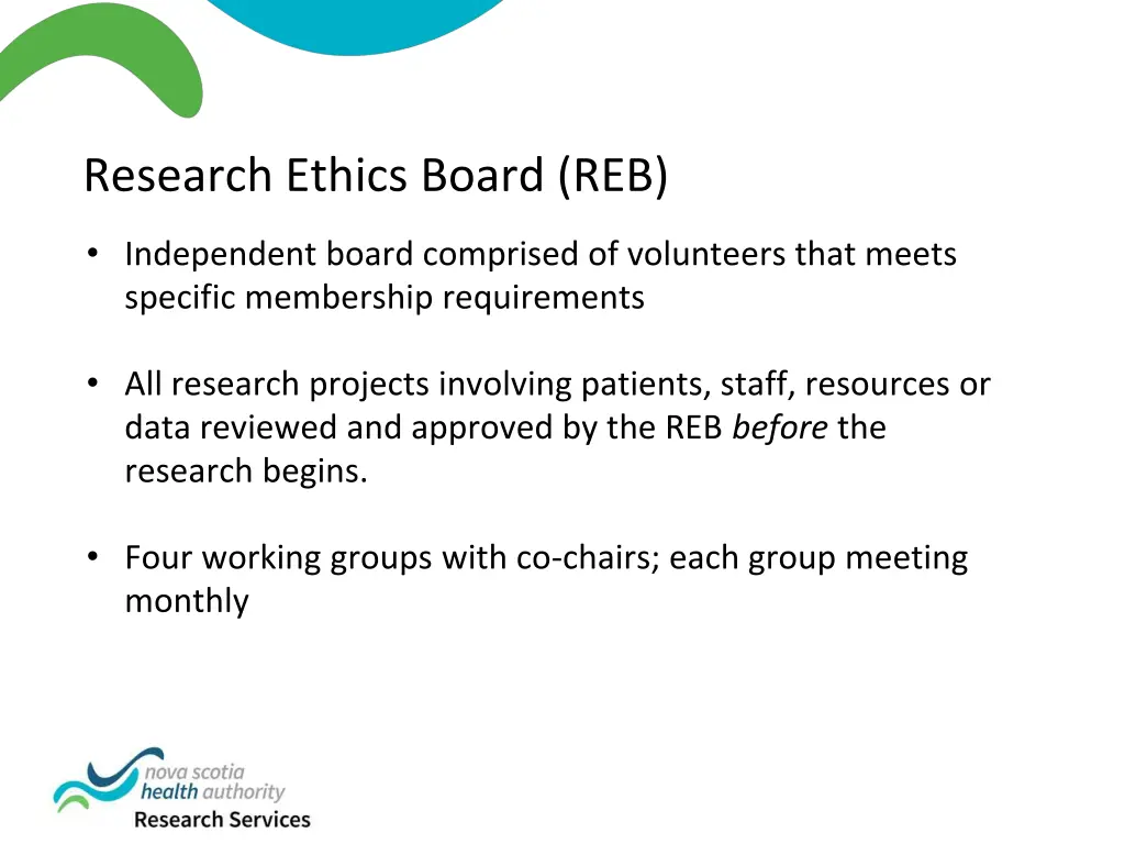 research ethics board reb 1