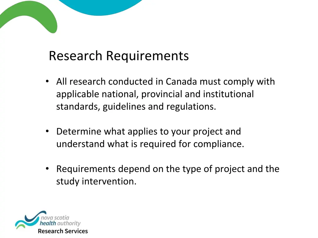 research requirements 1