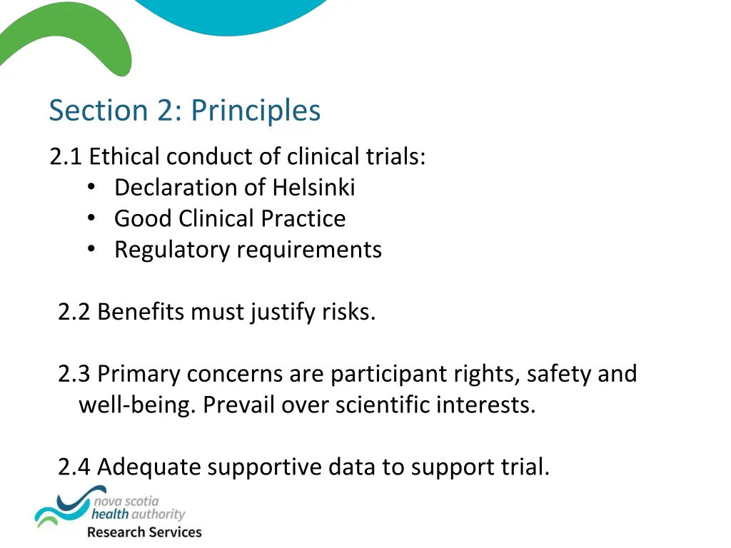section 2 principles