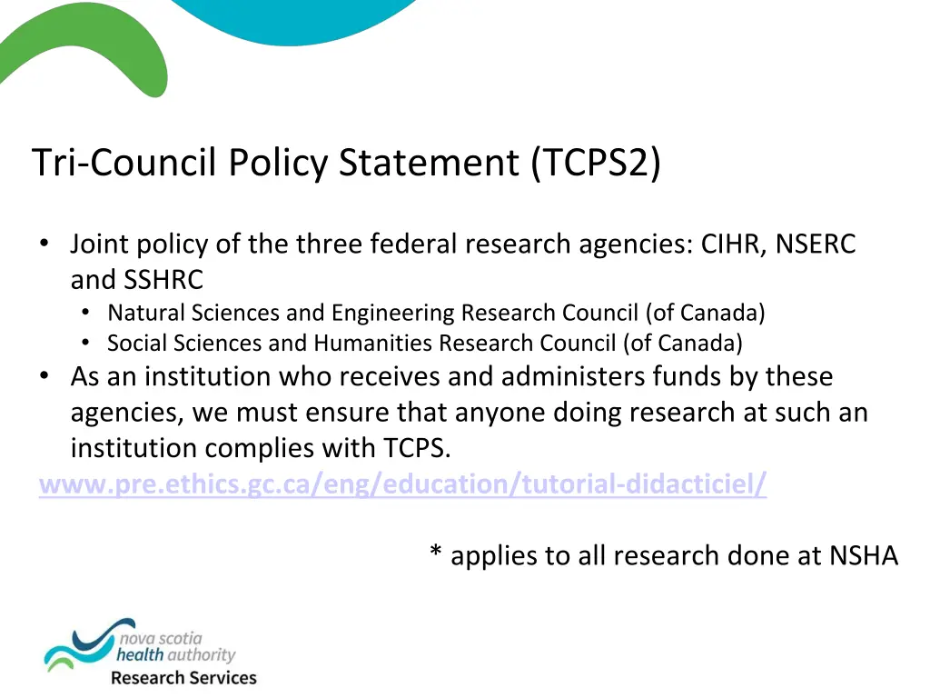 tri council policy statement tcps2