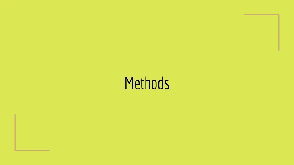 methods