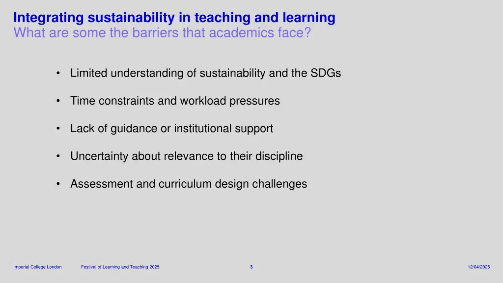 integrating sustainability in teaching