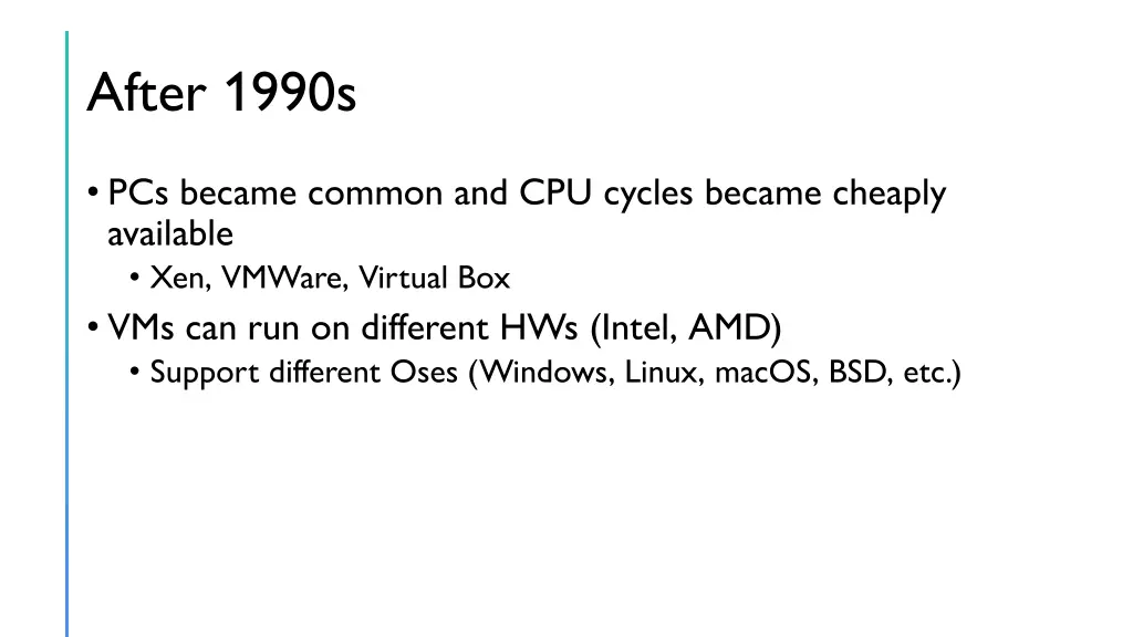 after 1990s