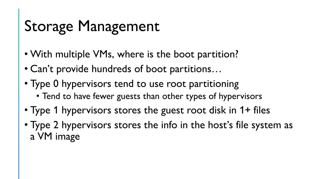storage management