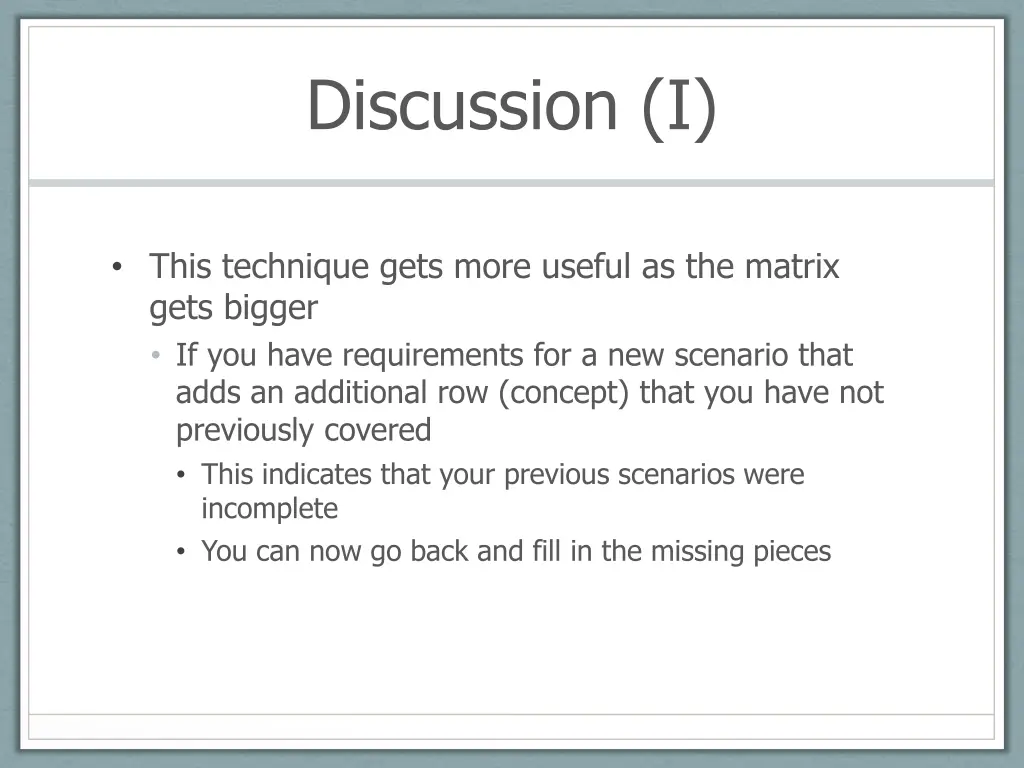 discussion i