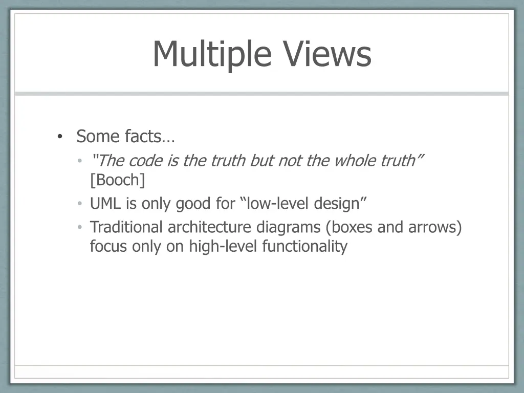 multiple views