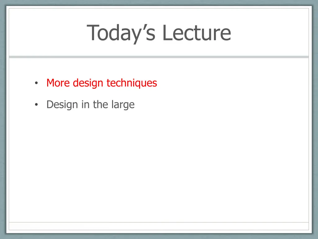 today s lecture 1