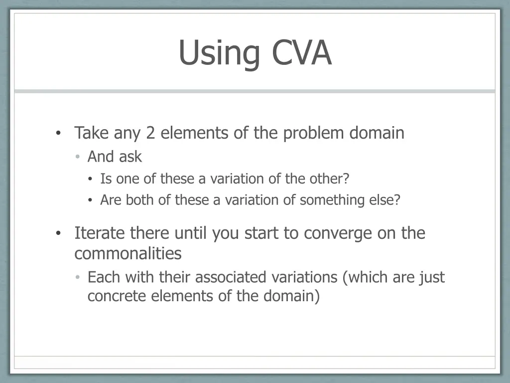 using cva