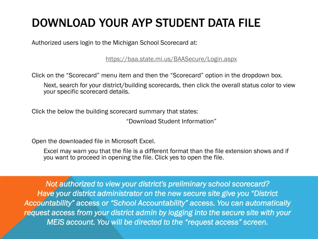 download your ayp student data file
