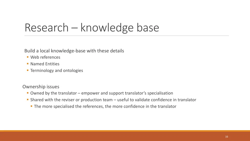 research knowledge base