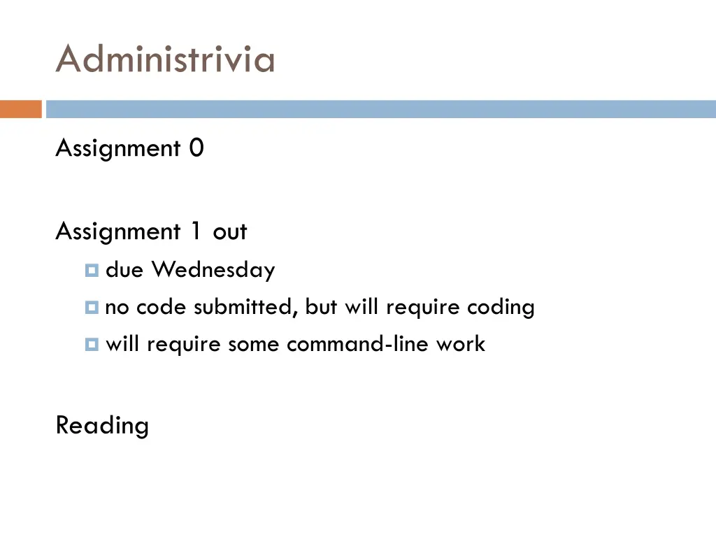 administrivia