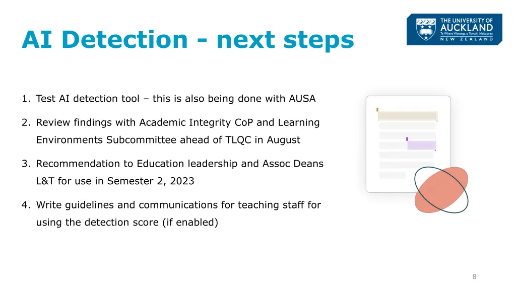 ai detection next steps