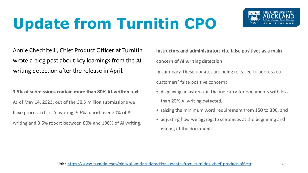 update from turnitin cpo