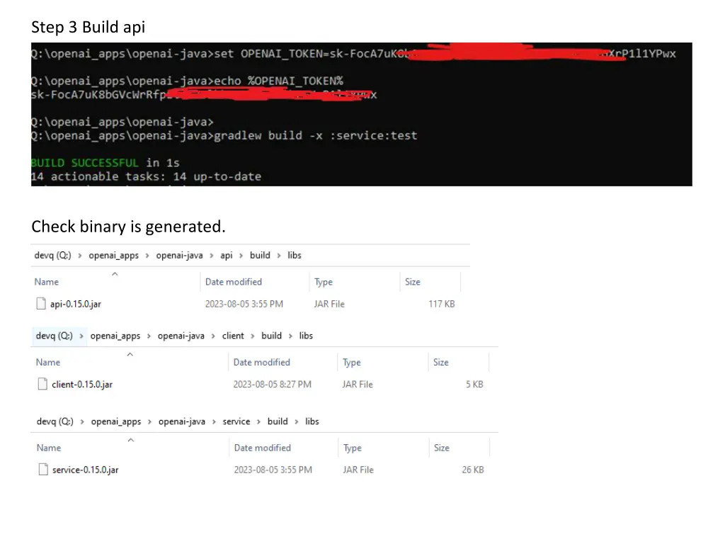 step 3 build api
