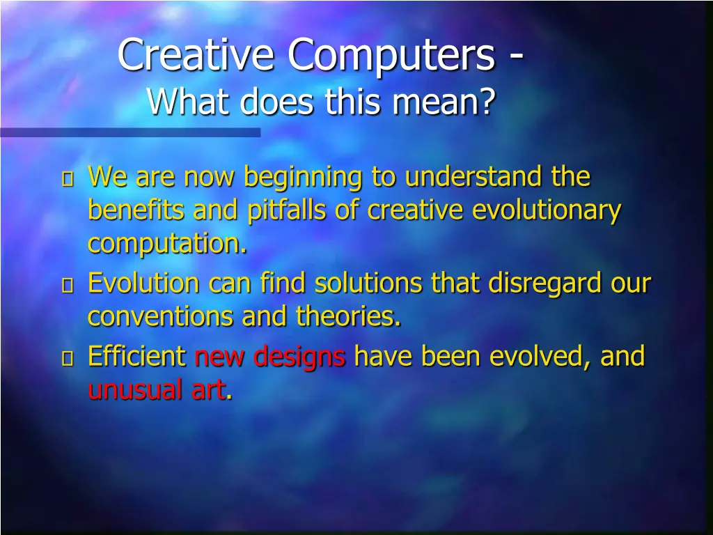 creative computers what does this mean