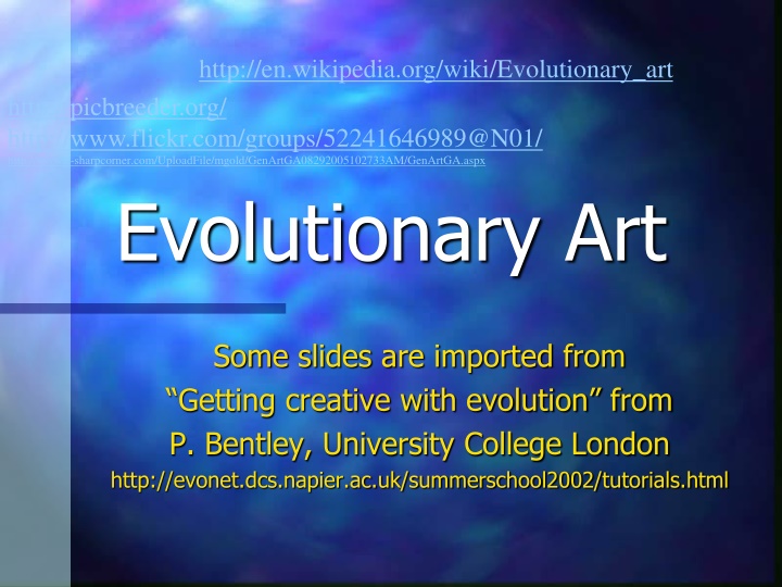http en wikipedia org wiki evolutionary art http