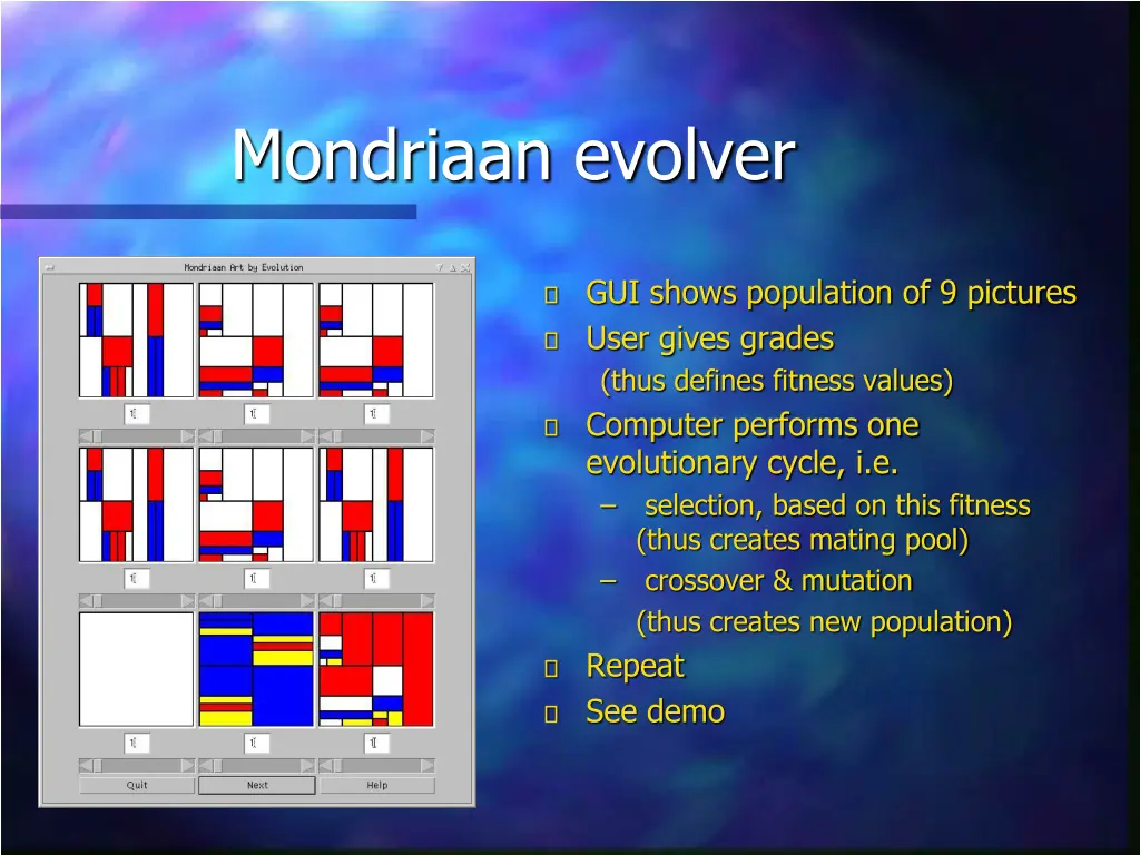 mondriaan evolver