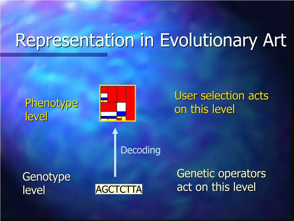 representation in evolutionary art