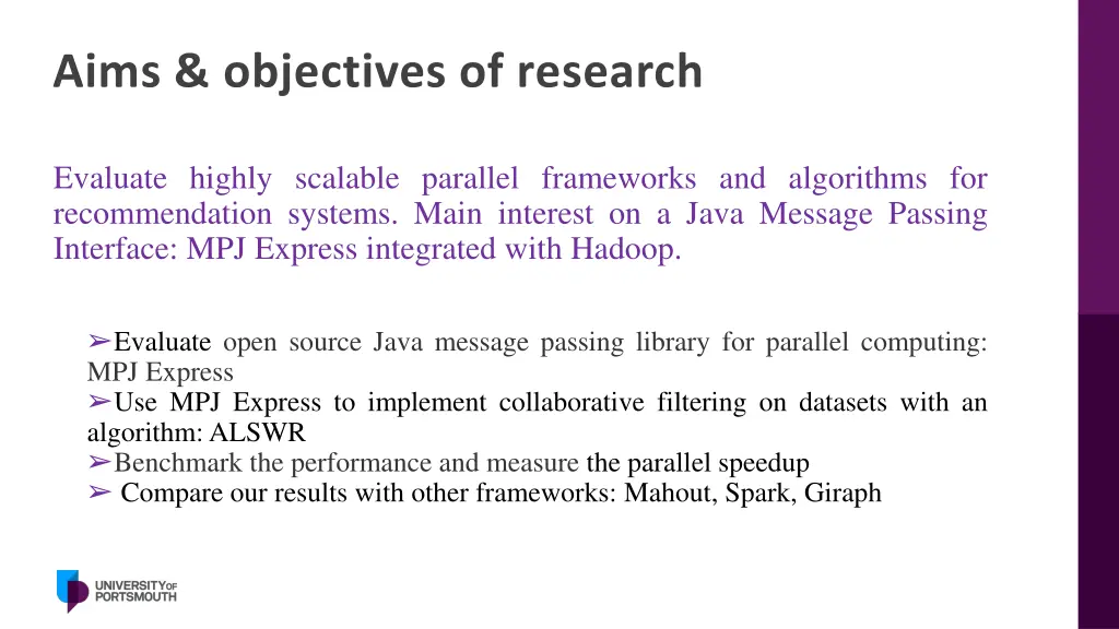 aims objectives of research
