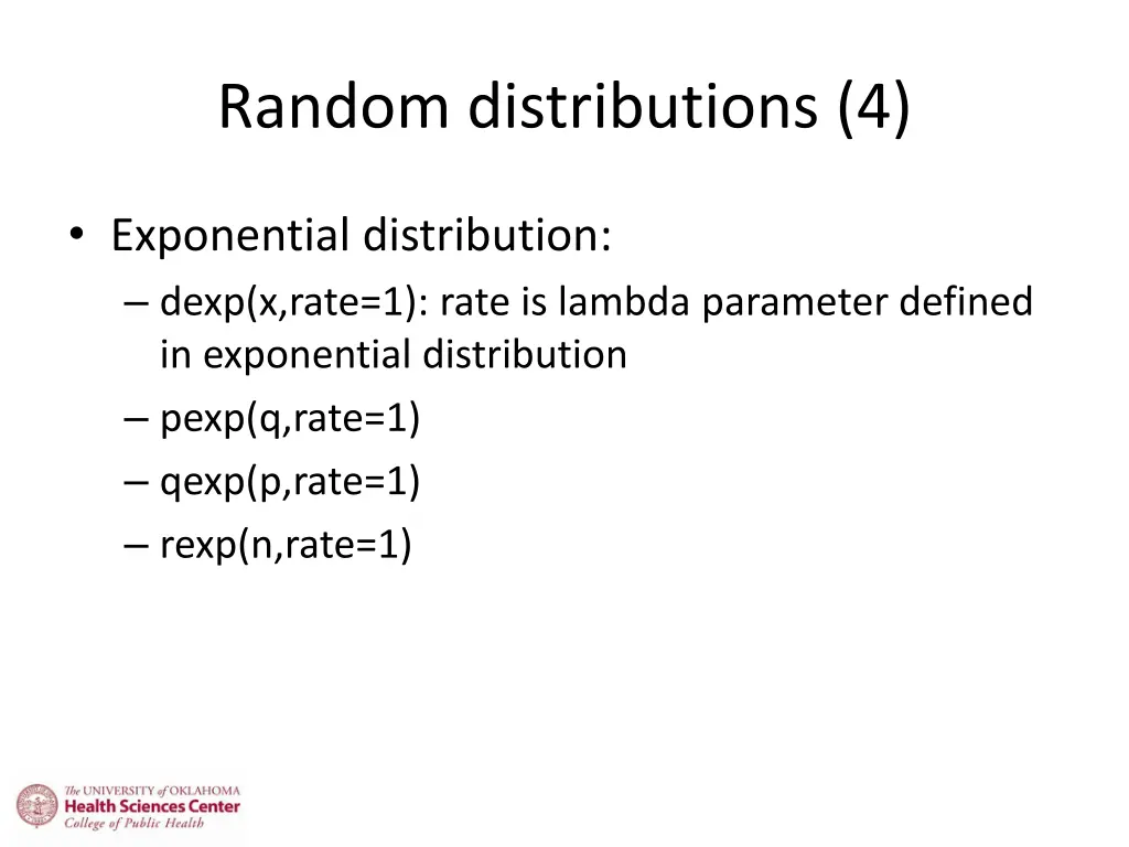 random distributions 4