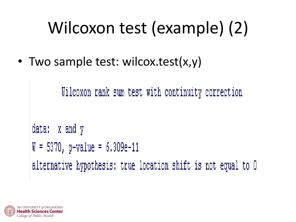 wilcoxon test example 2