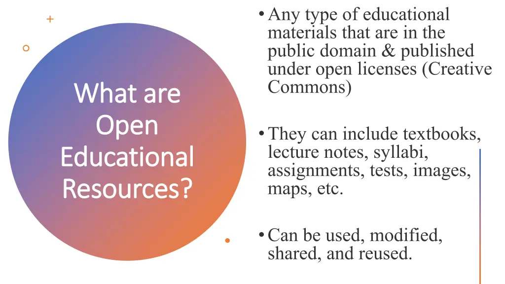 what are what are open open educational