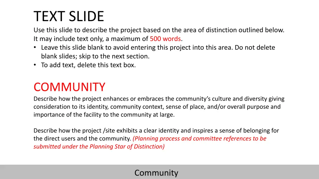 text slide use this slide to describe the project 4