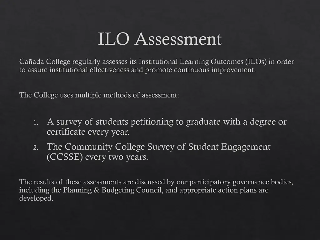 ilo assessment