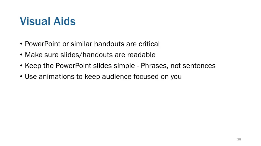 visual aids