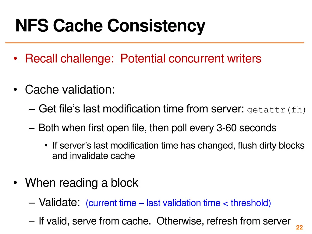 nfs cache consistency