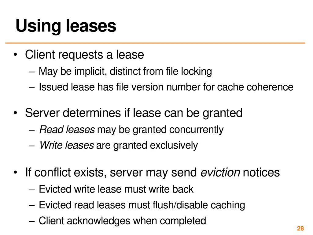 using leases