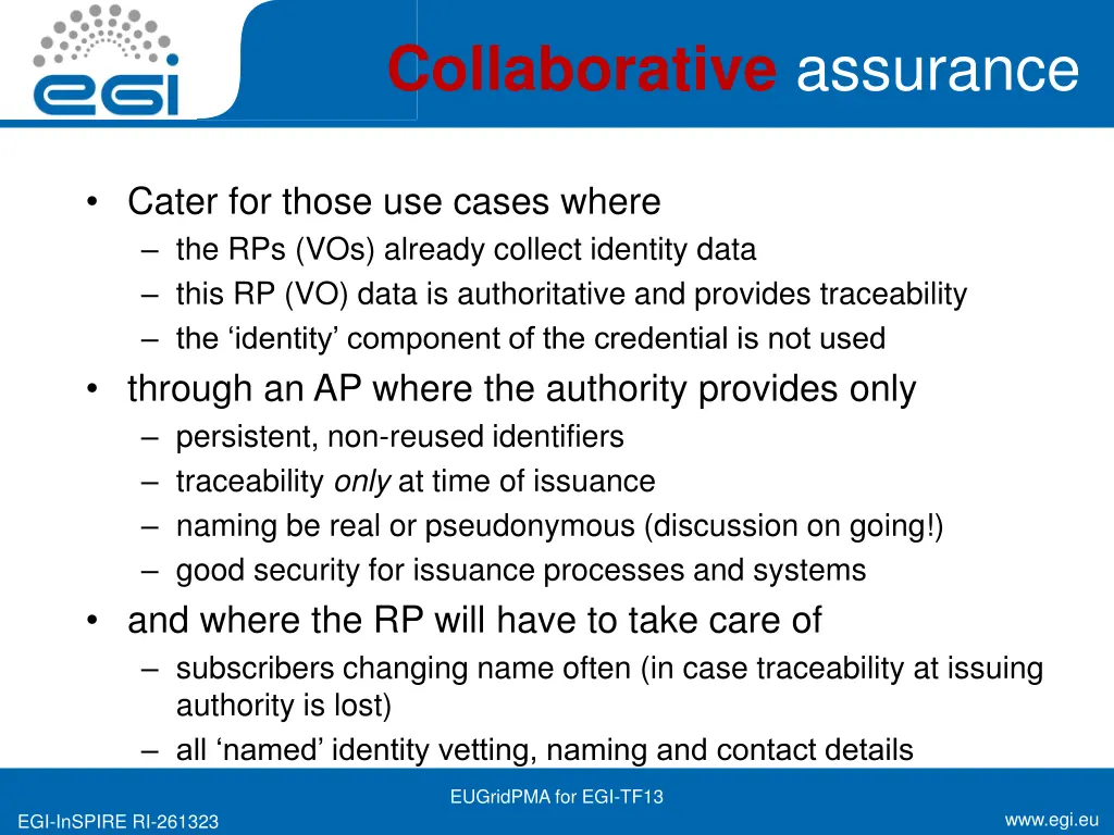 collaborative assurance