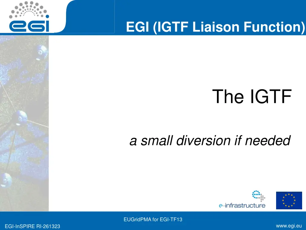 egi igtf liaison function 1