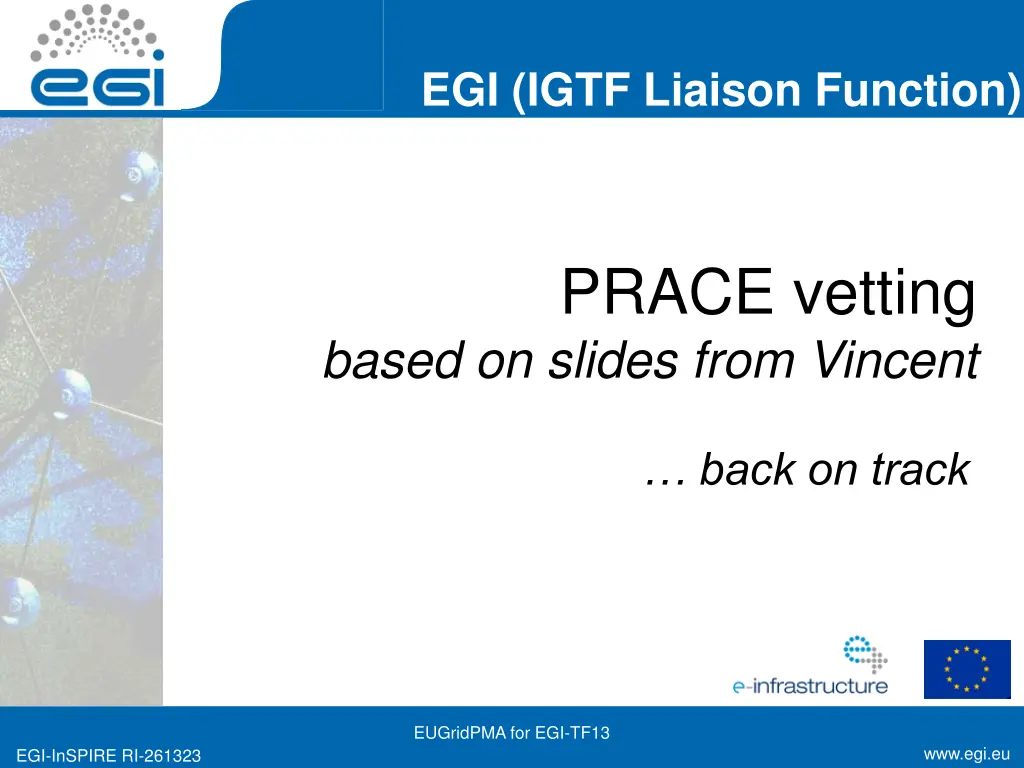 egi igtf liaison function 3