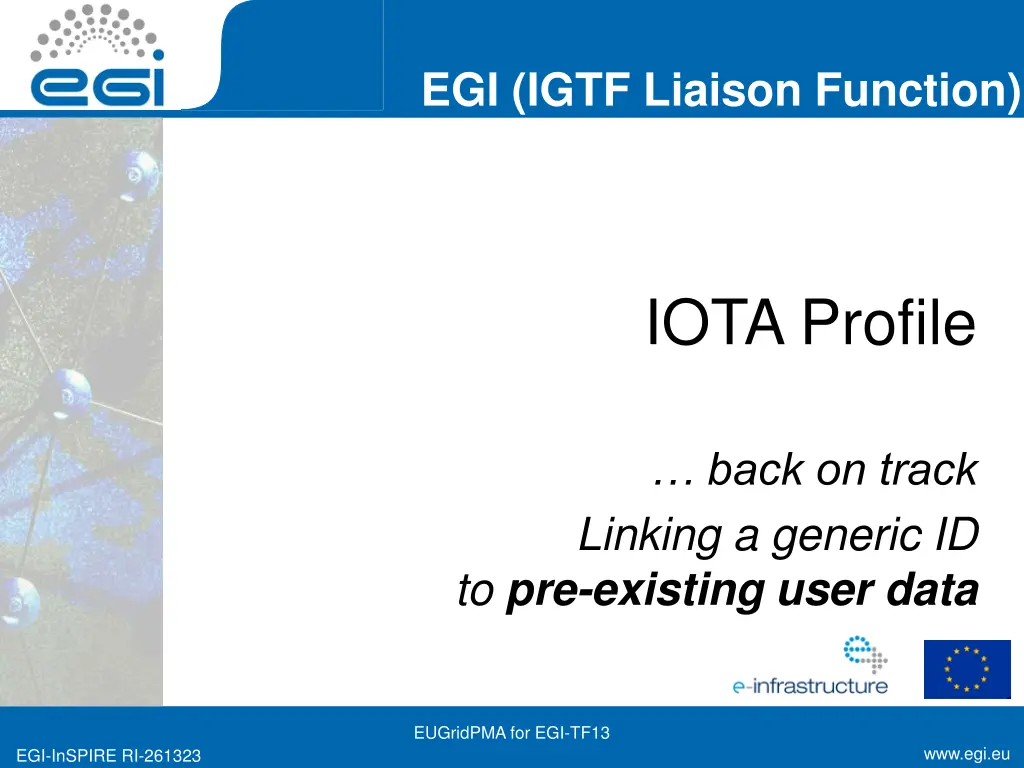 egi igtf liaison function 4