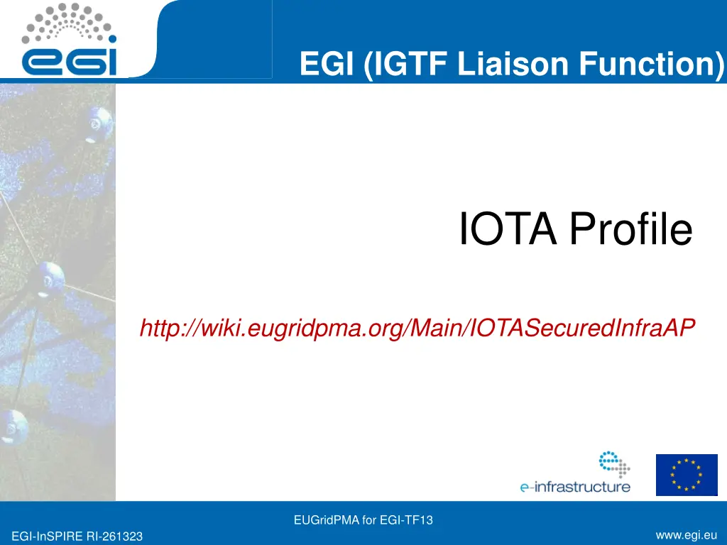 egi igtf liaison function 5