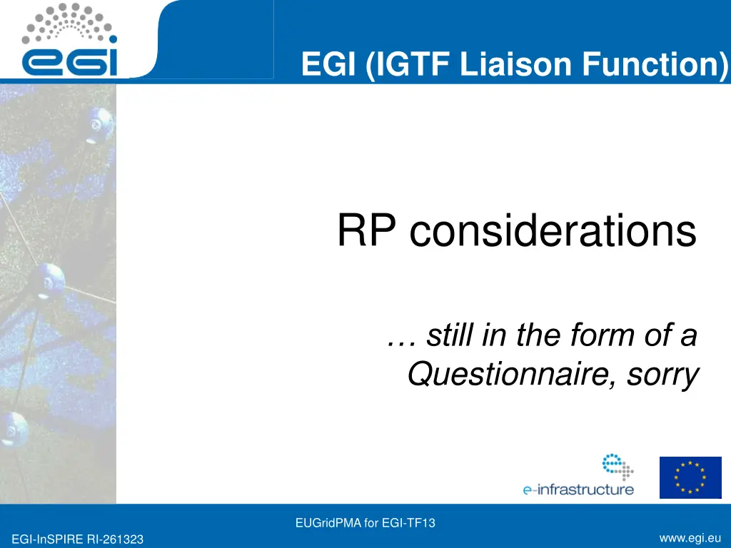 egi igtf liaison function 7