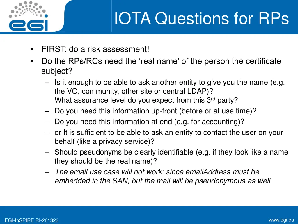 iota questions for rps