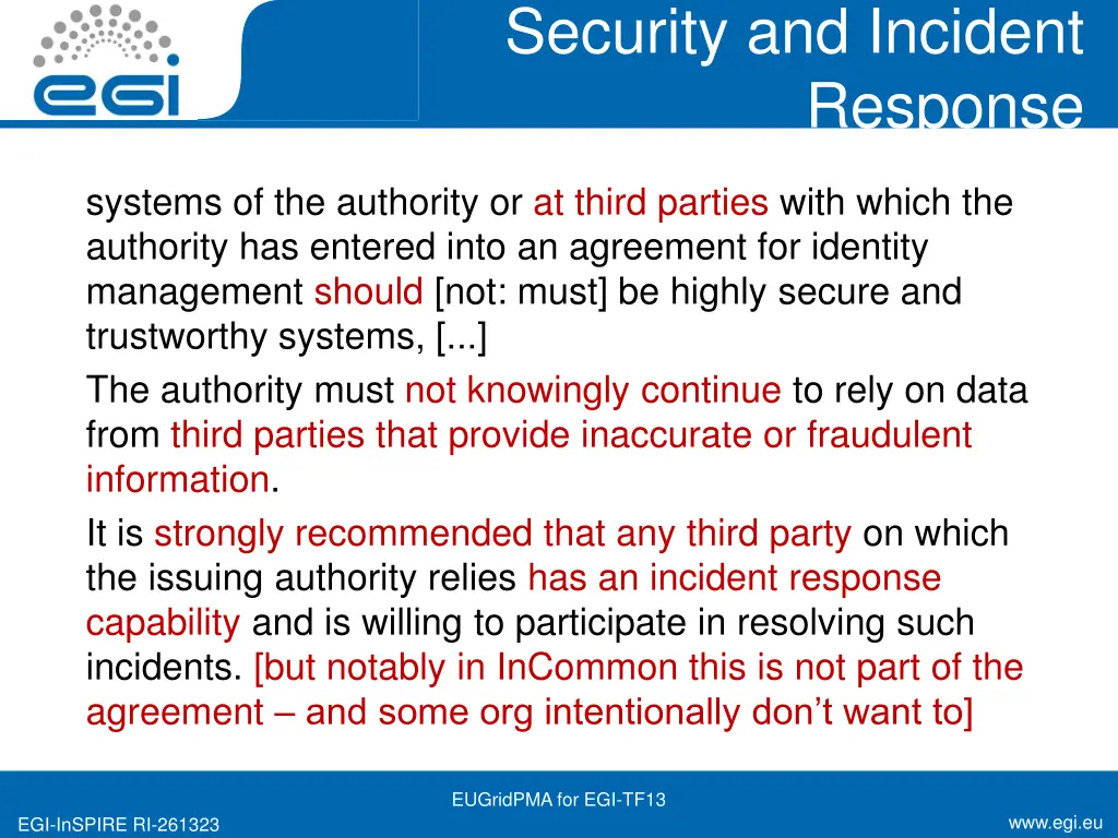 security and incident